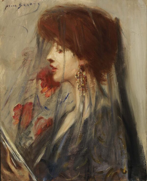 Dream Book by Alice Pike Barney, hand-painted oil painting reproduction