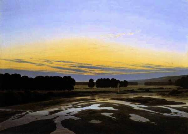 The Grosse Gehege near Dresden by Caspar David Friedrich, hand-painted oil painting reproduction