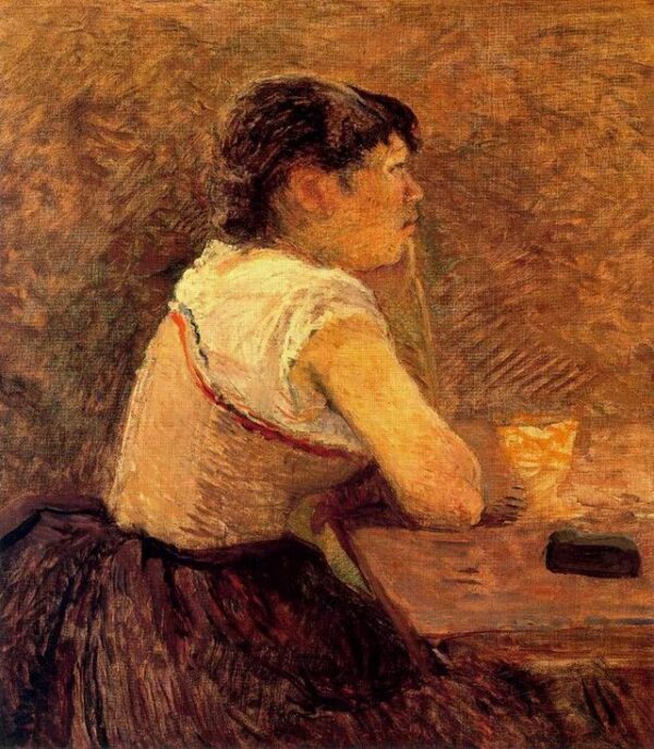 Drinker of absenta in Grenelle by Toulouse-Lautrec, hand-painted oil painting reproduction