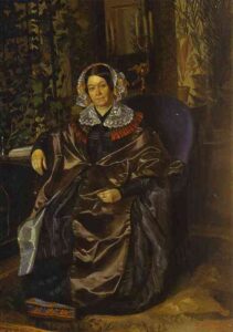 Portrait of M. P. Druzhinina by Pavel Fedotov, hand-painted oil painting reproduction