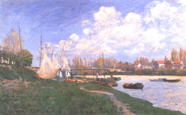 Drying Nets by Alfred Sisley, hand-painted oil painting reproduction