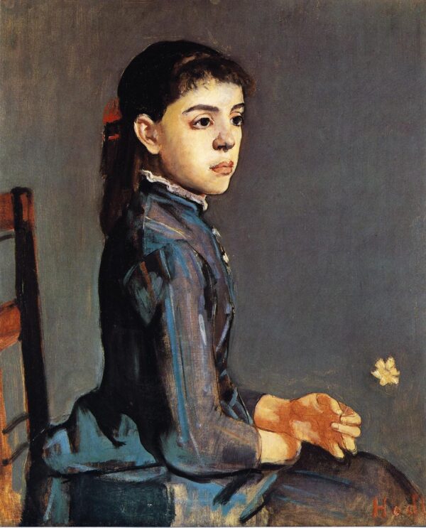 Portrait of Louise-Delphine Duchosal by Ferdinand Hodler, hand-painted oil painting reproduction