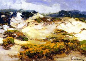 Dunes Pallid by Mist Monterey Coast by Franz Bischoff, hand-painted oil painting reproduction