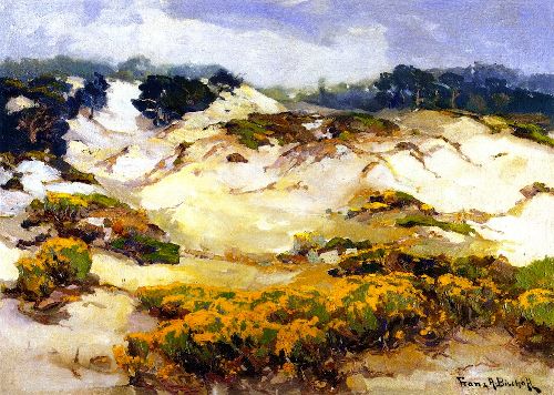 Dunes Pallid by Mist Monterey Coast by Franz Bischoff, hand-painted oil reproduction