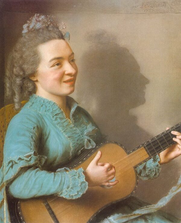 Portrait of Marie-Justine-Beno?te Favart-Duronceray by Jean-Étienne Liotard, hand-painted oil painting reproduction