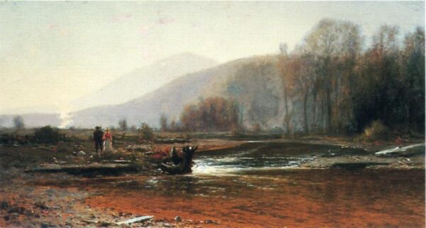 Dusk in the Foothills by Jervis McEntee, hand-painted oil painting reproduction