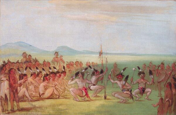 Eagle Dance, Choctaw by George Catlin, hand-painted oil painting reproduction