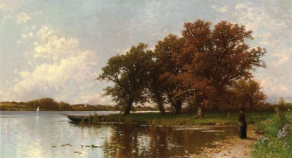 Early Autumn on Long Island by Alfred Thompson Bricher, hand-painted oil painting reproduction