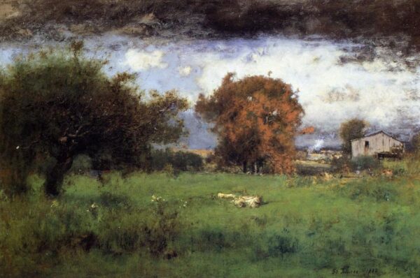 Early Autumnr by George Inness, hand-painted oil painting reproduction