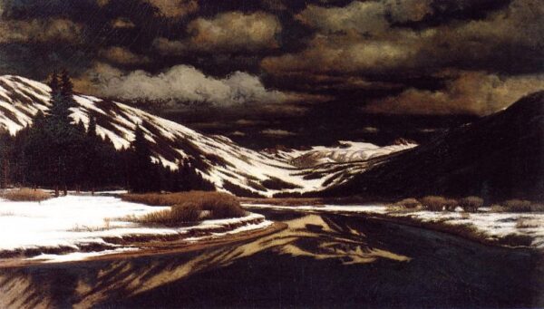 Early Winter in the Sierra Nevada by William Bradford, hand-painted oil painting reproduction