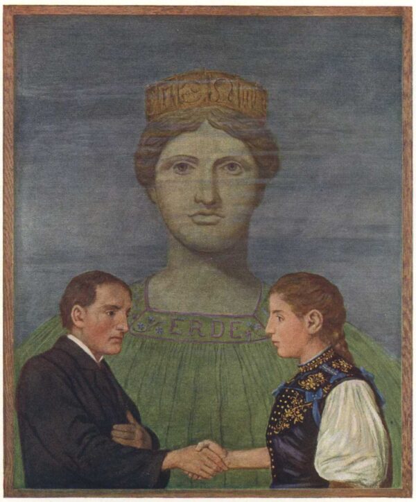 Earth by Hans Thoma, hand-painted oil painting reproduction