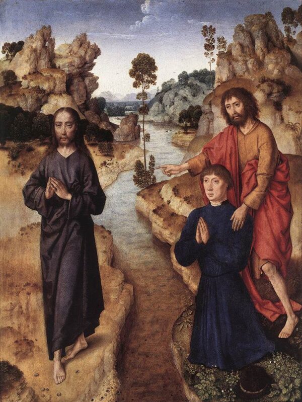 Ecce Agnus Dei by Dieric Bouts the Elder, hand-painted oil painting reproduction