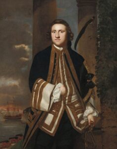 Captain the Honourable George Edgcumbe by Joshua Reynolds, hand-painted oil painting reproduction