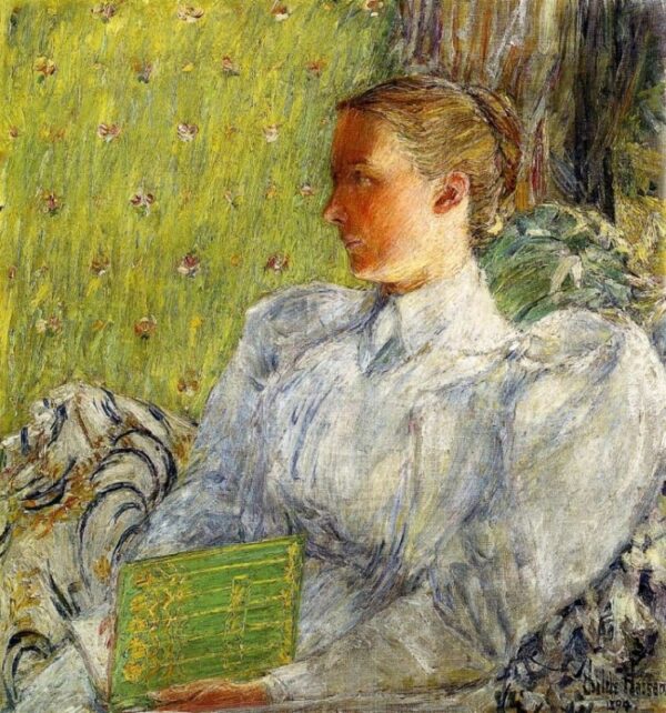 Edith Blaney (Mrs. Dwight Blaney) by Frederick Childe Hassam, hand-painted oil painting reproduction
