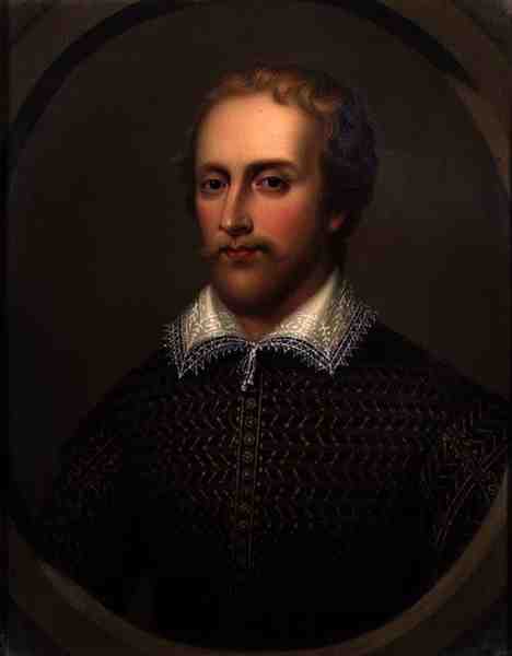 Edmund Spenser by Henry Bone, hand-painted oil reproduction