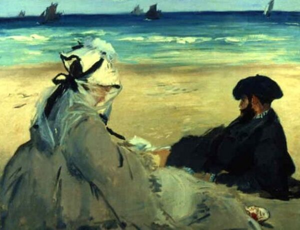 At the Beach by Édouard Manet, hand-painted oil painting reproduction