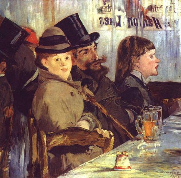 At the Cafe by Édouard Manet, hand-painted oil painting reproduction