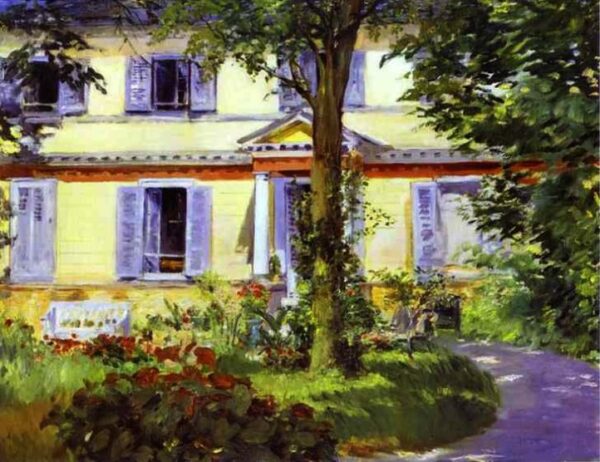 House at Rueil by Édouard Manet, hand-painted oil painting reproduction
