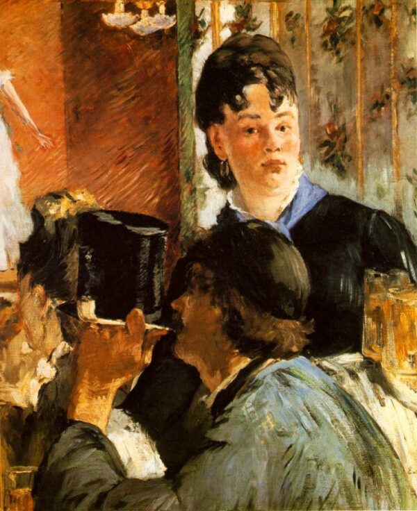 Le serveuse de bocks (The Waitress) by Édouard Manet, hand-painted oil painting reproduction