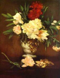 Peonies in a Vase by Édouard Manet, hand-painted oil painting reproduction