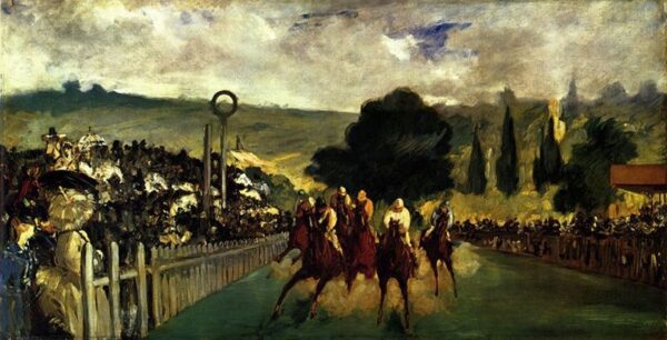 Racetrack Near Paris by Édouard Manet, hand-painted oil painting reproduction