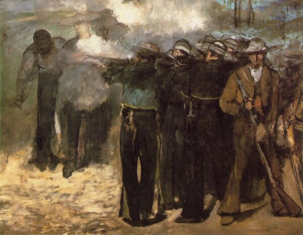 The Execution of Emperor Maximilian by Édouard Manet, hand-painted oil painting reproduction