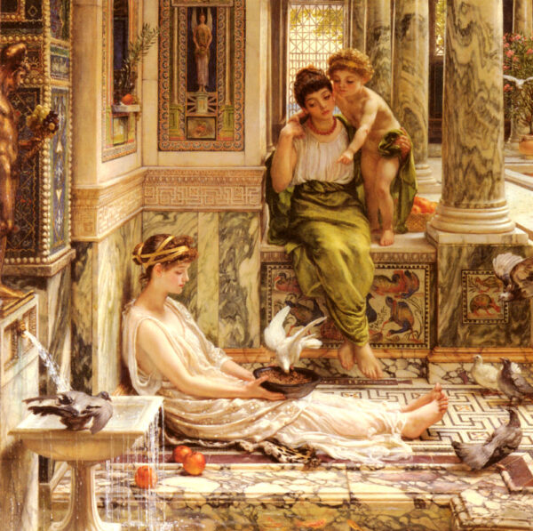 Corner Of The Villa by Edward John Poynter, hand-painted oil painting reproduction