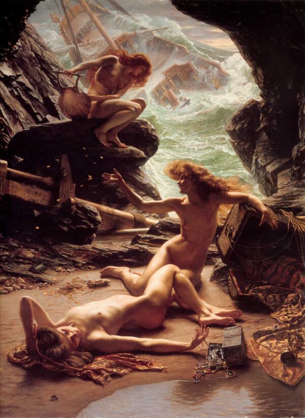 The Cave of the Storm Nymphs by Edward John Poynter, hand-painted oil painting reproduction