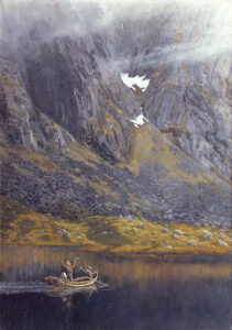 Ekko by Theodor Kittelsen, hand-painted oil painting reproduction