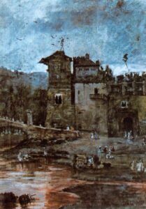 El Alcazaba de Malaga by Antonio Muñoz Degrain, hand-painted oil painting reproduction