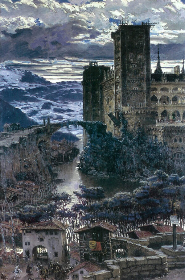 El Castillo by Antonio Muñoz Degrain, hand-painted oil painting reproduction