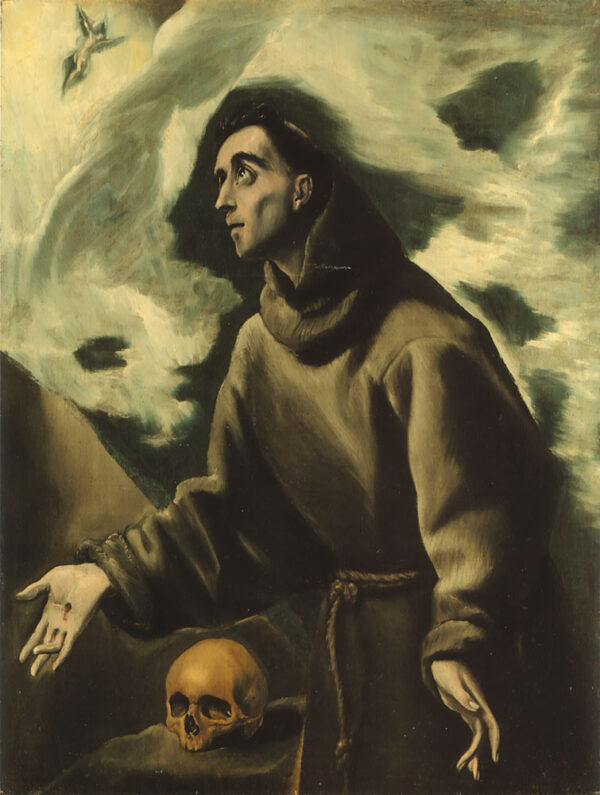 Saint Francis receiving the Stigmata by El Greco, hand-painted oil painting reproduction