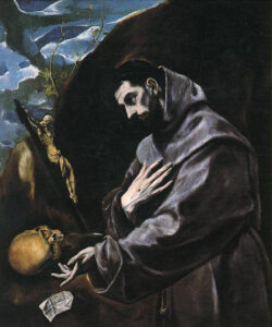 St Francis Praying by El Greco, hand-painted oil painting reproduction