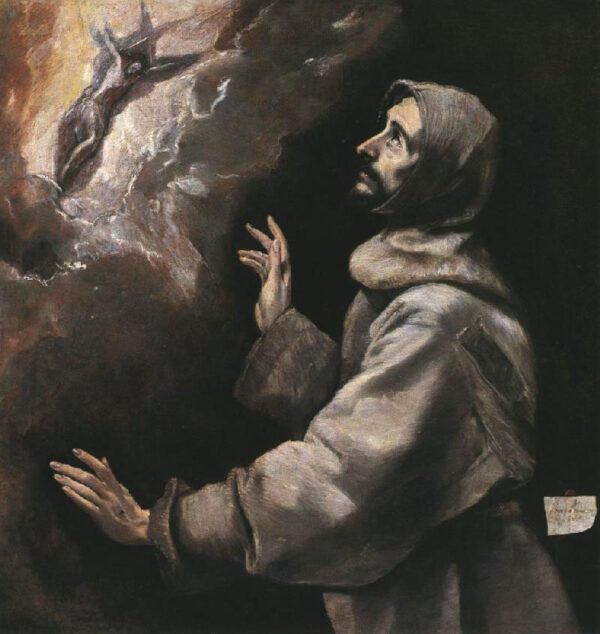 St Francis Receiving the Stigmata by El Greco, hand-painted oil painting reproduction