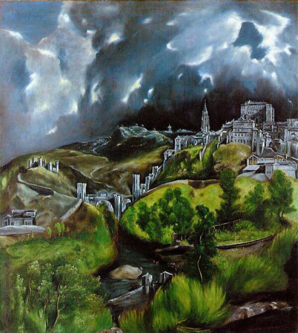View of Toledo by El Greco, hand-painted oil painting reproduction