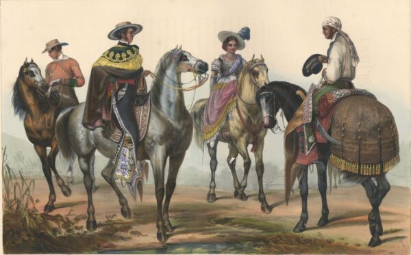 El Hacendero y su Mayordomo by Carl Nebel, hand-painted oil painting reproduction