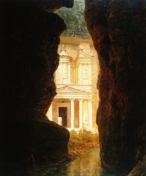 El Khasne, Petra by Frederic Edwin Church, hand-painted oil painting reproduction