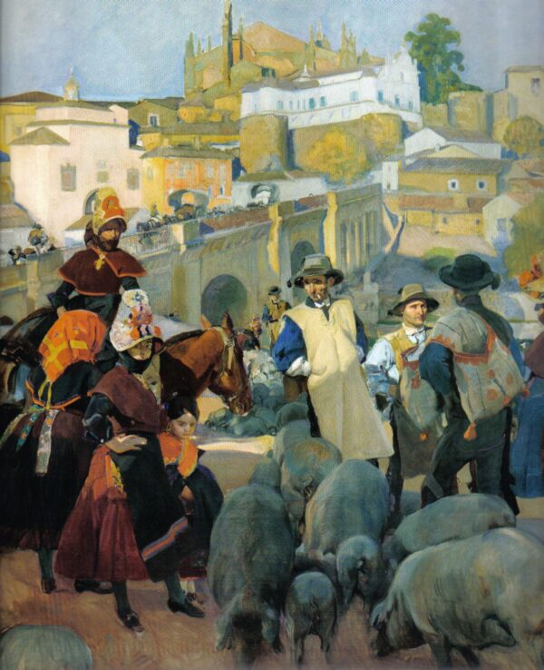 El Mercado by Joaquin Sorolla y Bastida, hand-painted oil painting reproduction