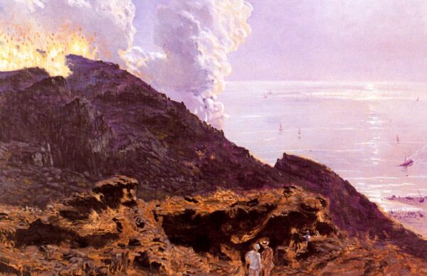 El Vesubio by Antonio Muñoz Degrain, hand-painted oil painting reproduction
