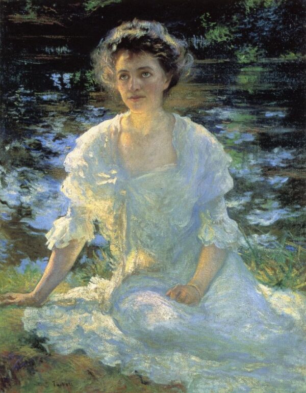 Eleanor Hyde by Edmund Tarbell, hand-painted oil painting reproduction