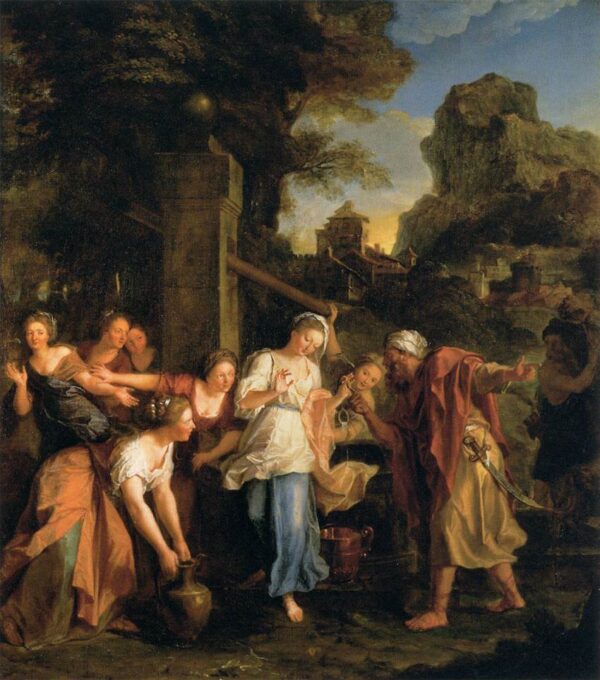 Eliezer and Rebecca by Antoine Coypel, hand-painted oil painting reproduction