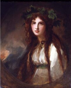 Emma Hamilton as a Bacchante II by George Romney, hand-painted oil painting reproduction