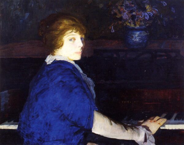 Emma at the Piano by George Bellows, hand-painted oil painting reproduction