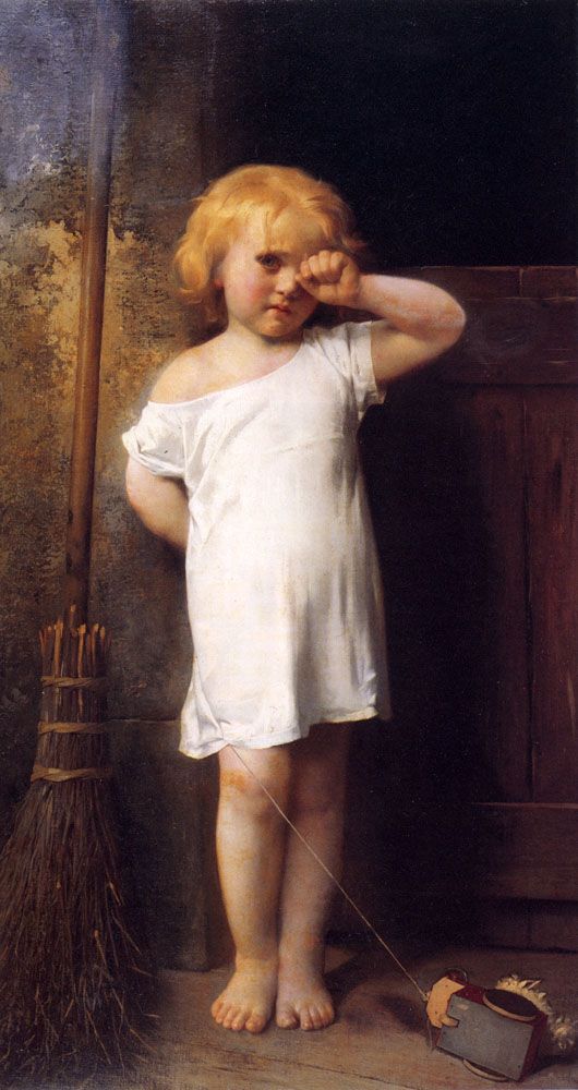 En Penitence by Leon Bazile Perrault, hand-painted oil reproduction