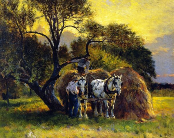 Ending the Day by Mathias J Alten, hand-painted oil painting reproduction
