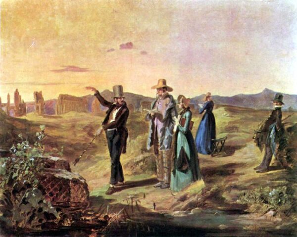 Englishman by Carl Spitzweg, hand-painted oil painting reproduction