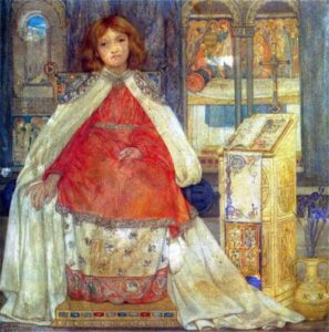 Enthroned by Kate Elizabeth Bunce, hand-painted oil painting reproduction