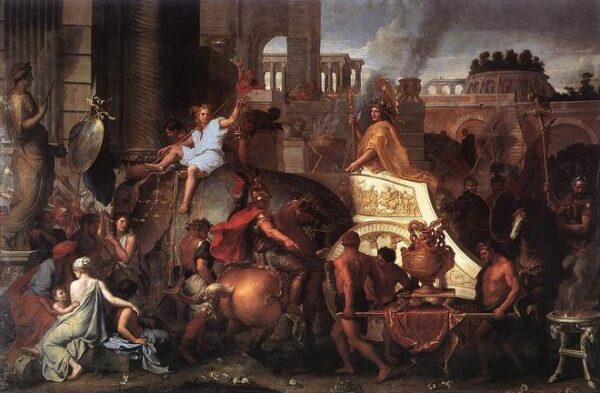 Entry of Alexander into Babylon by Charles Le Brun, hand-painted oil painting reproduction
