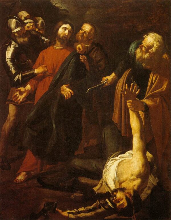 The Capture of Christ with the Malchus Episode by Dirck van Baburen, hand-painted oil painting reproduction