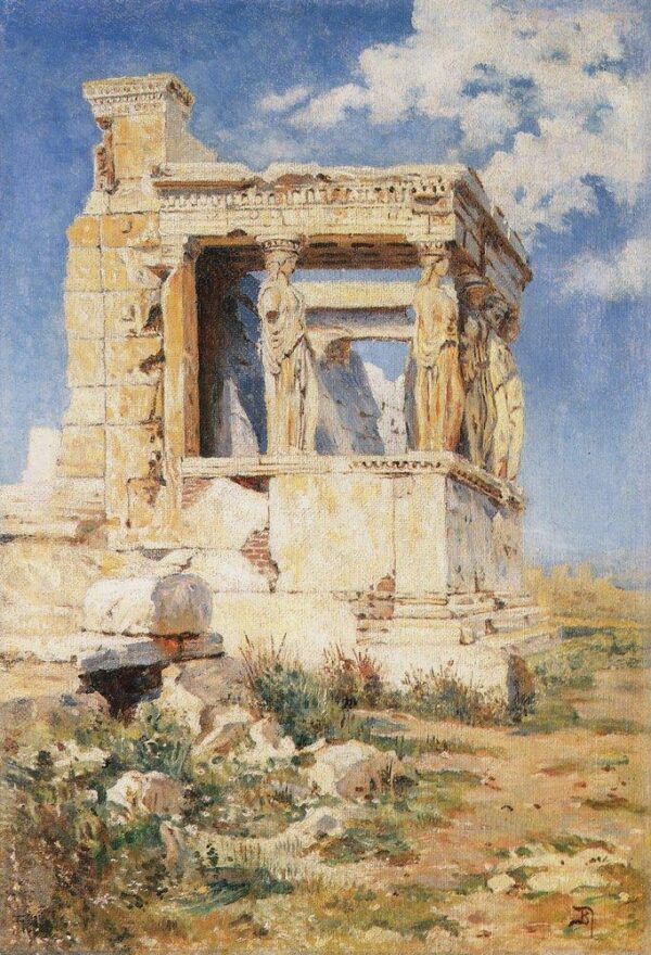 Erechteion by Vasiliy Polenov, hand-painted oil painting reproduction